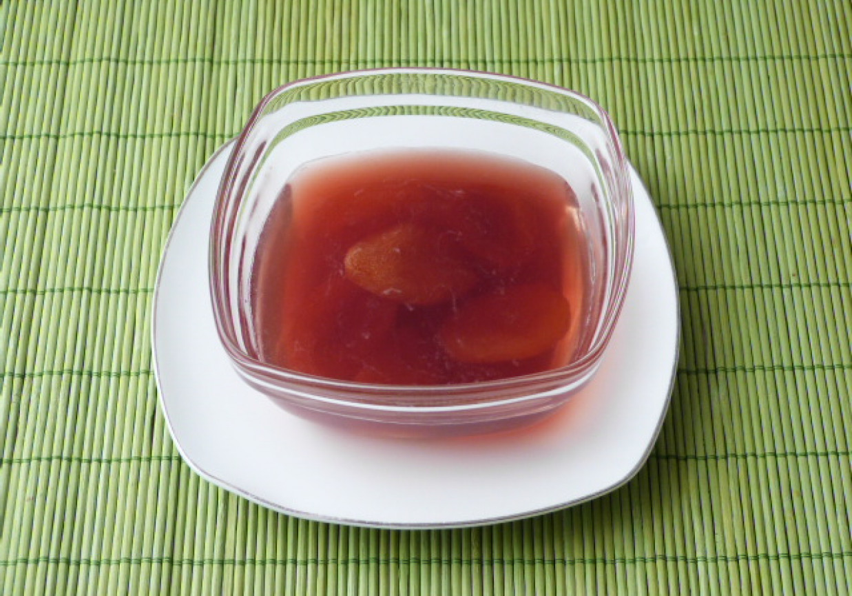Galaretka z suszonych moreki i soku wiśniowego foto