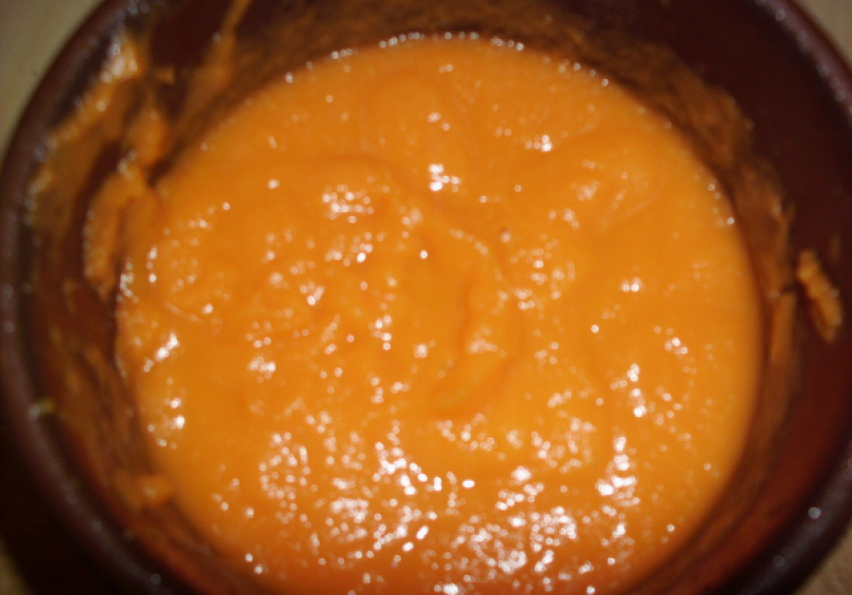 Gęsta zupa marchewkowa foto