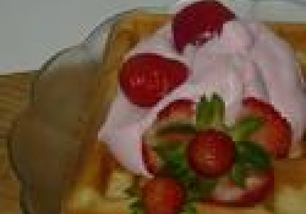 Gofry z truskawkami