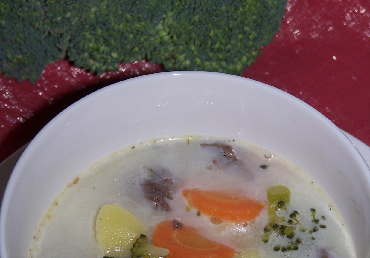 Gołąbek, ziemniaki i brokuł, czyli nawet treściwa zupa  foto