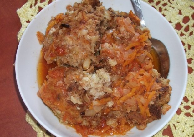 Fotografia przedstawiająca Gołabki w formie risotta