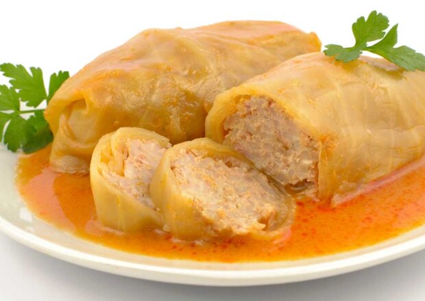 Fotografia przedstawiająca Gołąbki z gotowanego mięsa