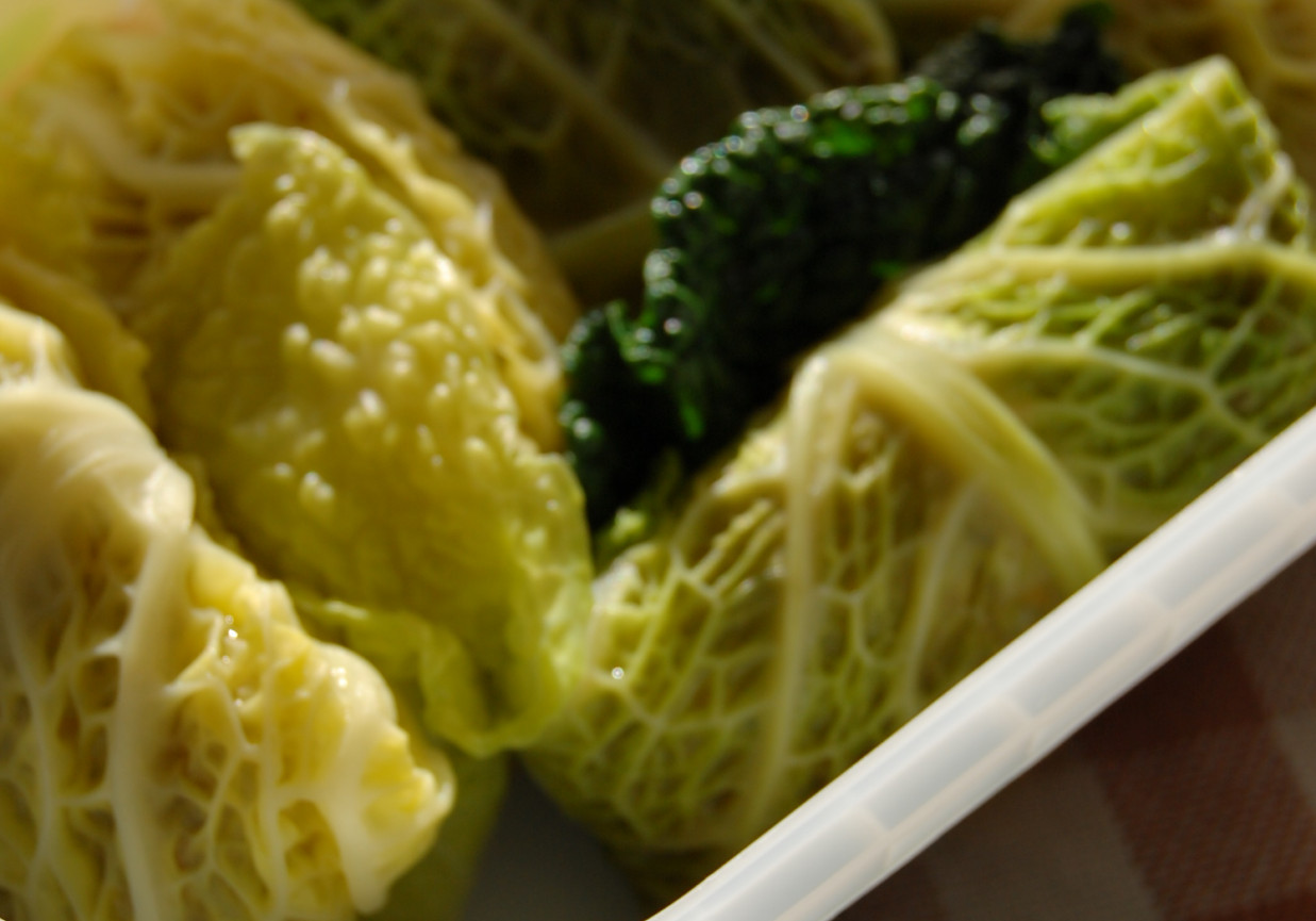 Gołąbki z kaszą gryczaną i pieczarkami foto