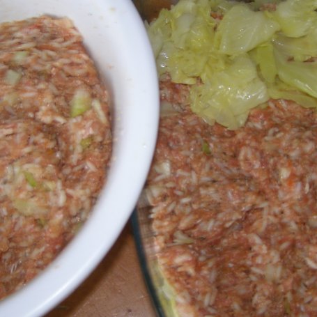 Krok 2 - gołąbkowa zapiekanka... foto