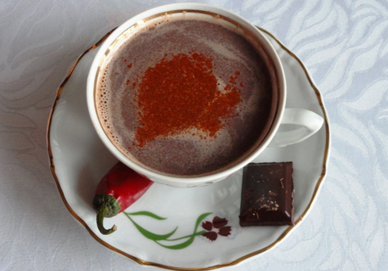 Gorąca czekolada z chili foto