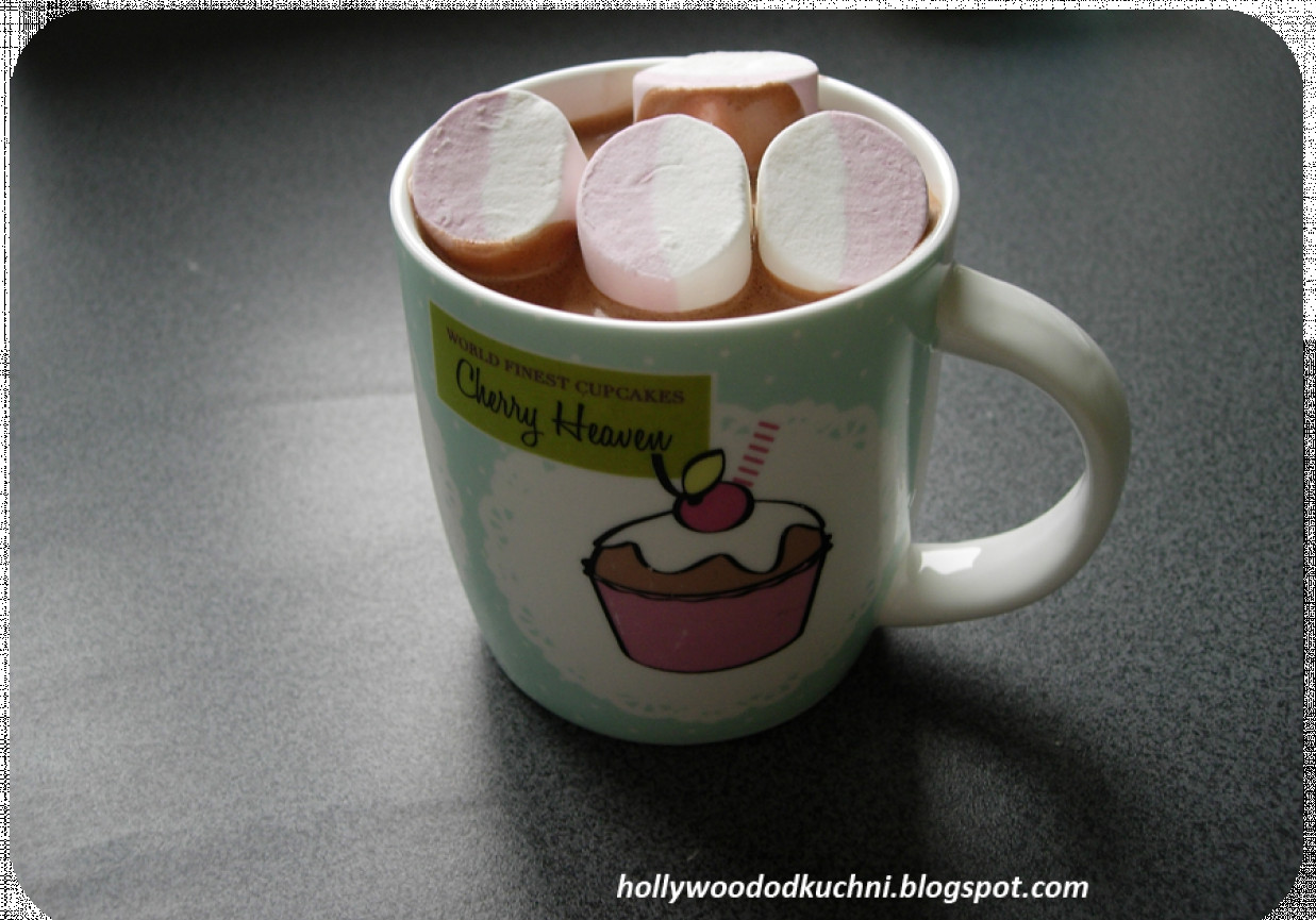Gorąca czekolada z marshmallows foto