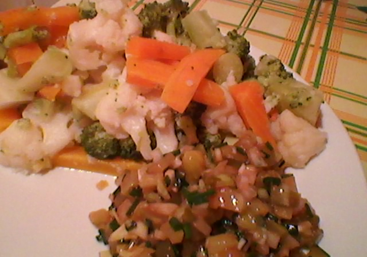 Gotowane warzywa do obiadu foto