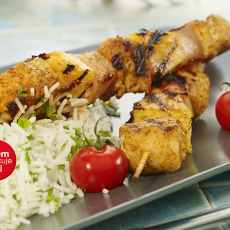 Krok 5 - Grill: Szaszłyki z kurczaka z ananasem - Krok po kroku foto