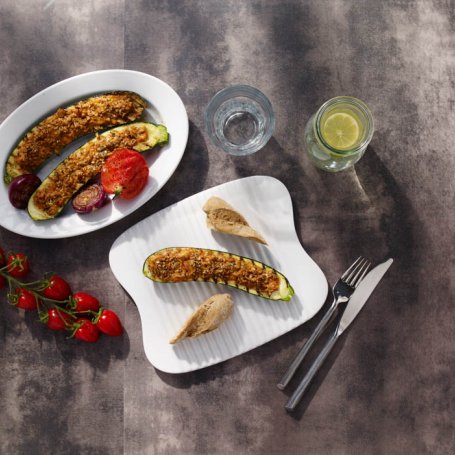 Krok 5 - Grillowana cukinia faszerowana mięsem mielonym i serem foto