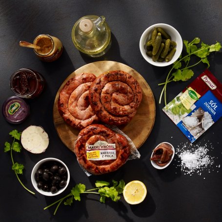 Krok 1 - Grillowana kiełbasa z pieca z tapenade z czarnych oliwek i suszonych pomidorów foto