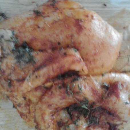 Krok 2 - grillowana pierś z kurczaka na warzywach foto
