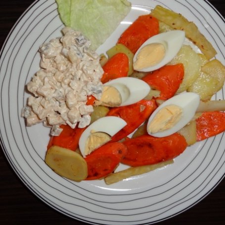 Krok 4 - Grillowana sałatka wielowarzywna foto