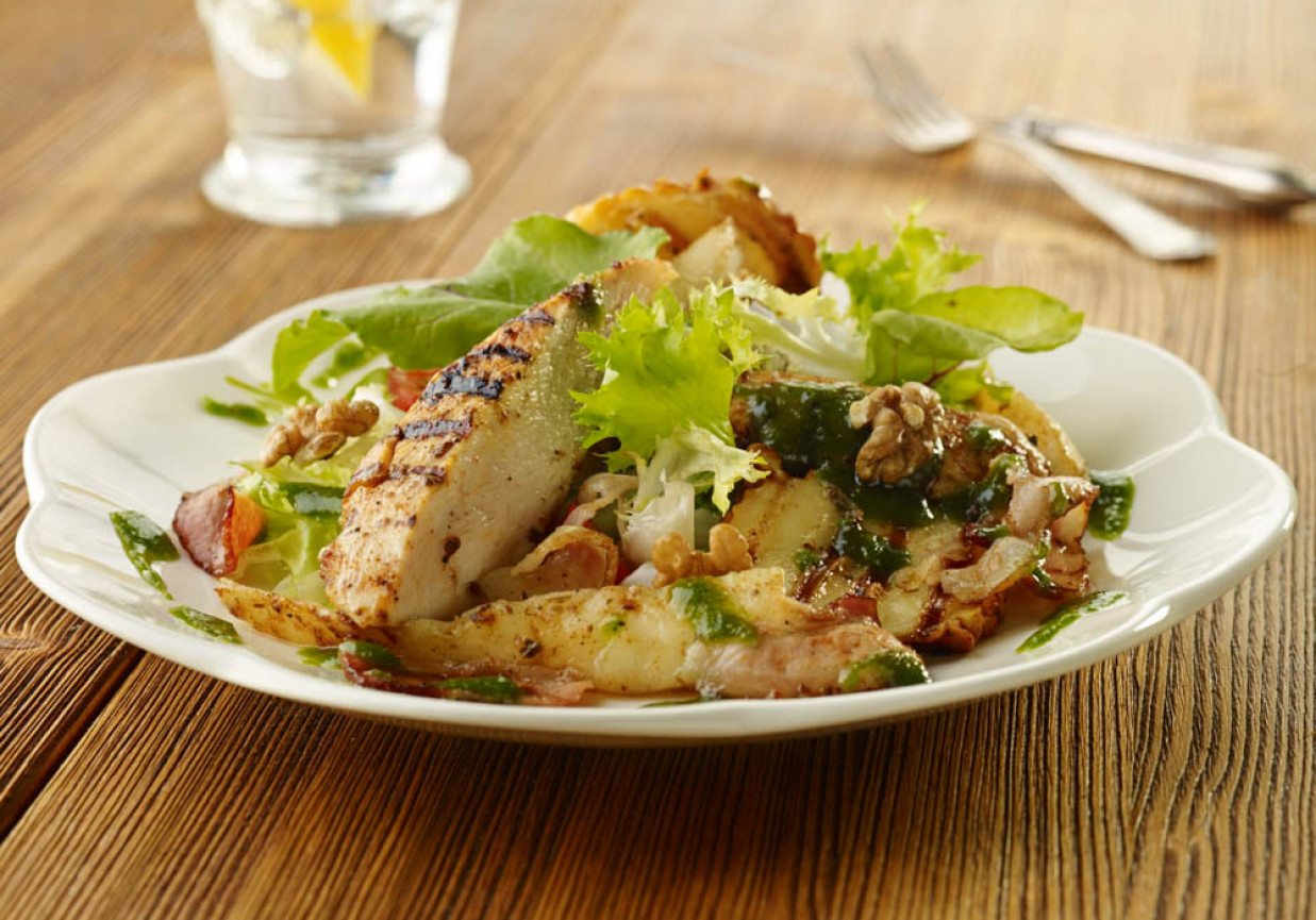 Grillowane filety z kurczaka z gruszkami i oscypkiem foto