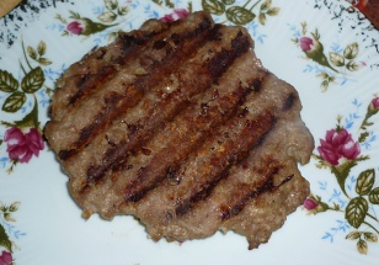 Grillowane mięso do hamburgerów foto