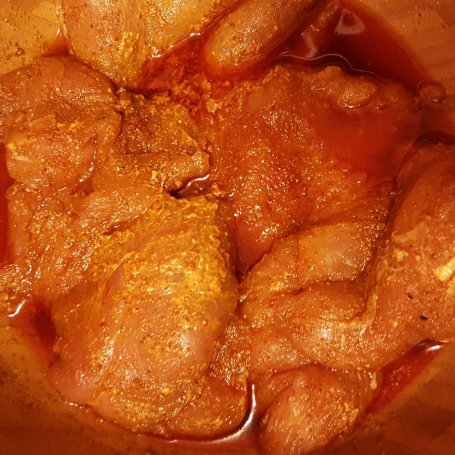 Krok 1 - Grillowane piersi z indyka z fasolką i pomidorami foto