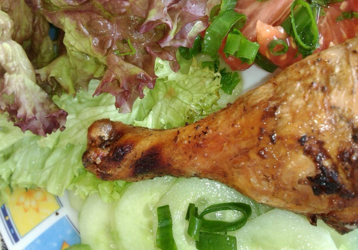 Grillowany kurczak z warzywami foto