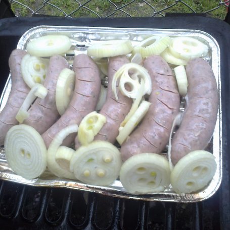 Krok 2 - Grilowana biała kiełbasa foto