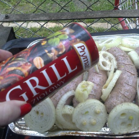 Krok 3 - Grilowana biała kiełbasa foto