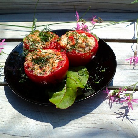Krok 5 - Grilowane faszerowane pomidory foto