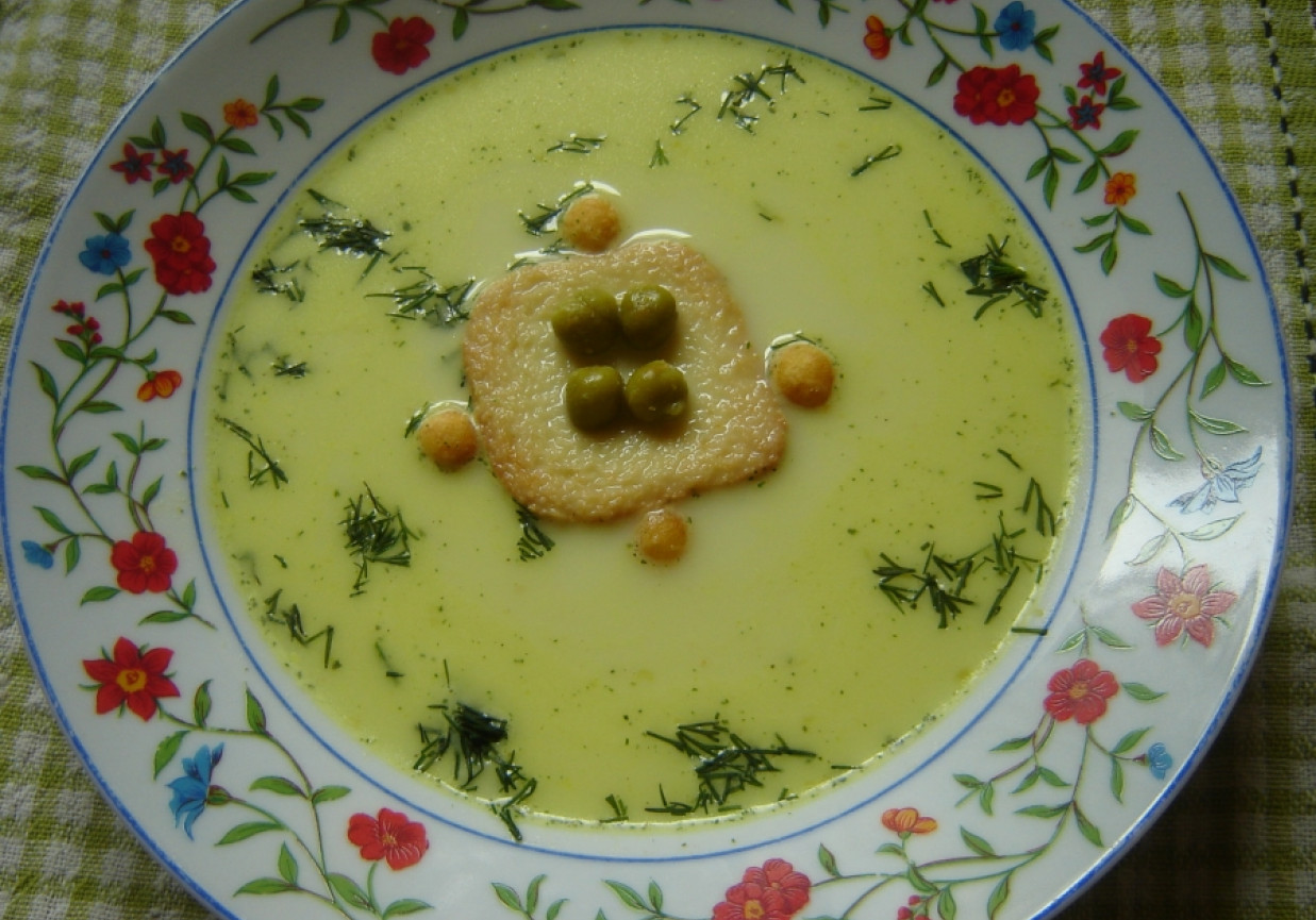 Groszkowa zupa kremowa foto