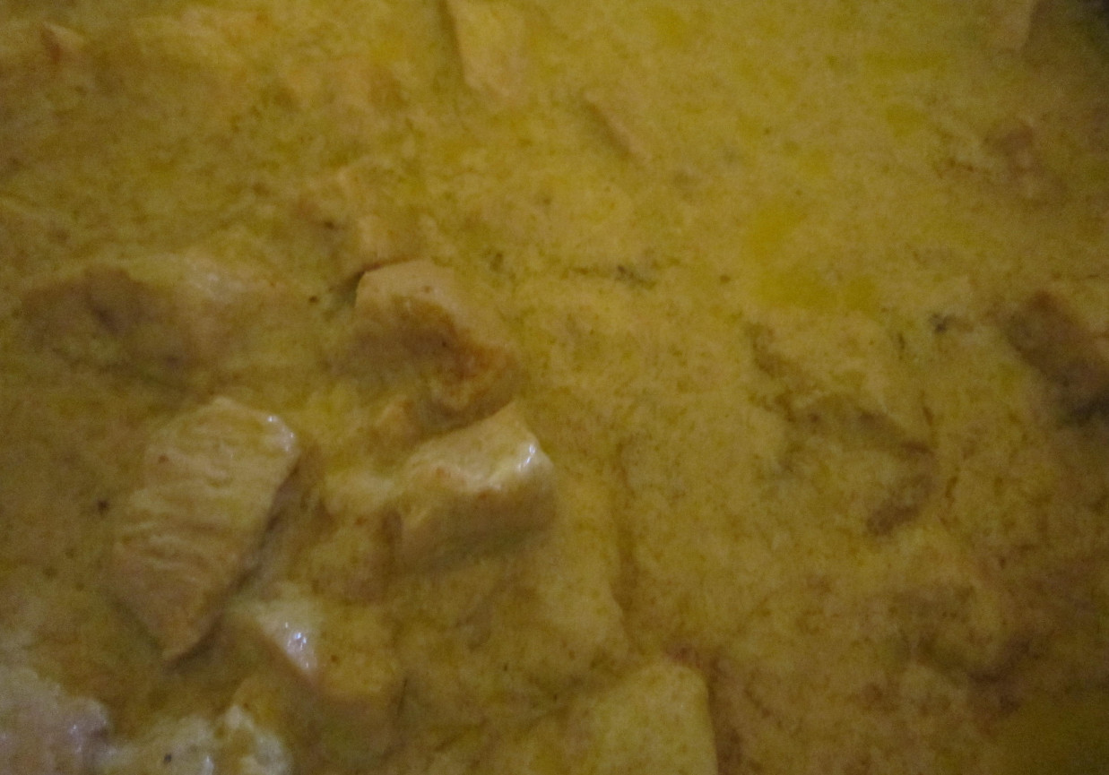 Gulasz curry z kurczaka foto