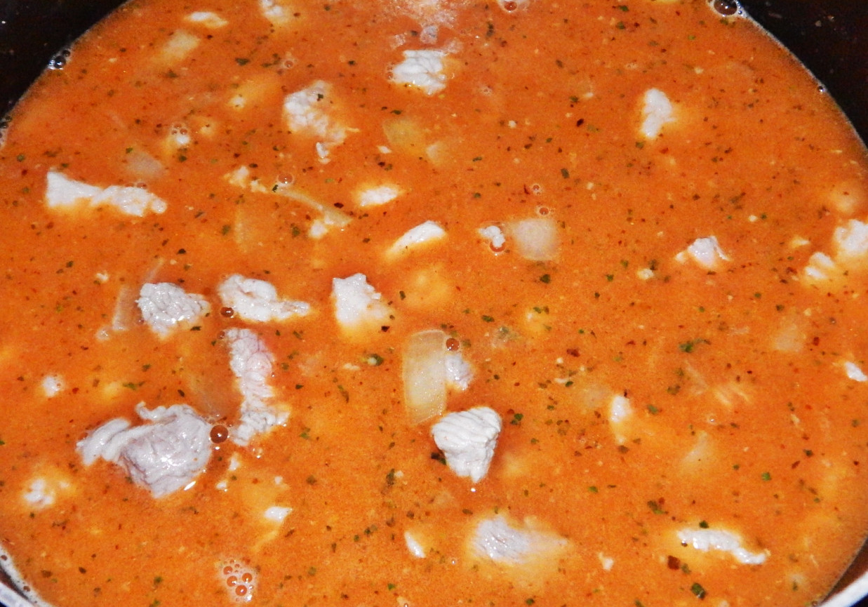 Gulasz wieprzowy w zupie ogonowej foto