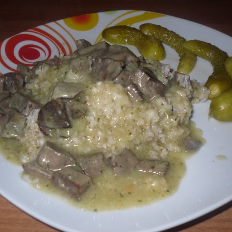 Krok 5 - gulasz z wieprzowego serca foto