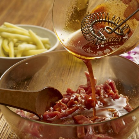 Krok 3 - Gyros z fasolką szparagową i cebulą foto