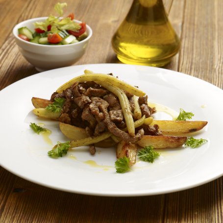 Krok 5 - Gyros z fasolką szparagową i cebulą foto