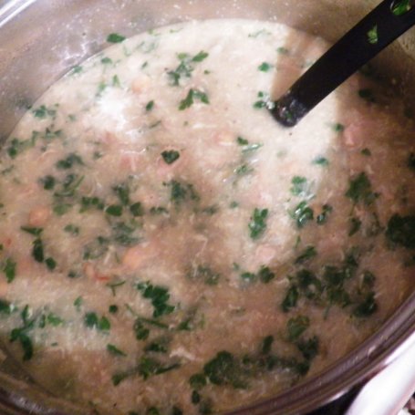 Krok 8 - Hafira- arabska zupa z kurczakiem i ciecierzycą foto