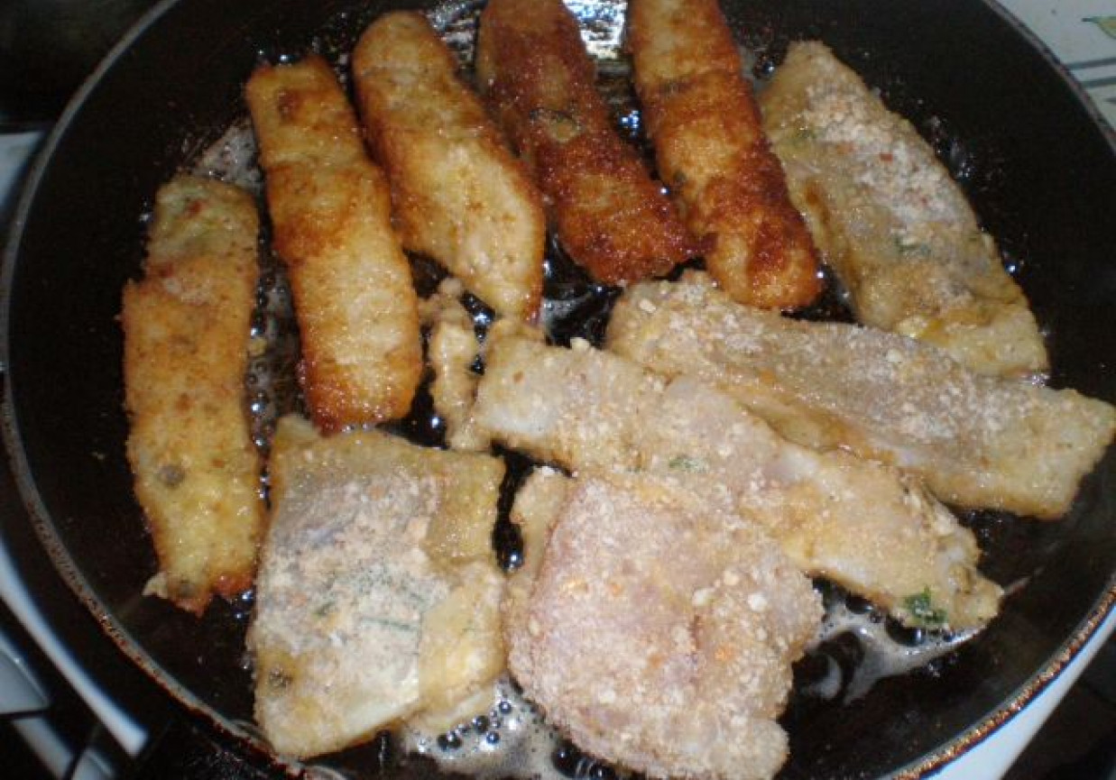 Halibut panierowany foto