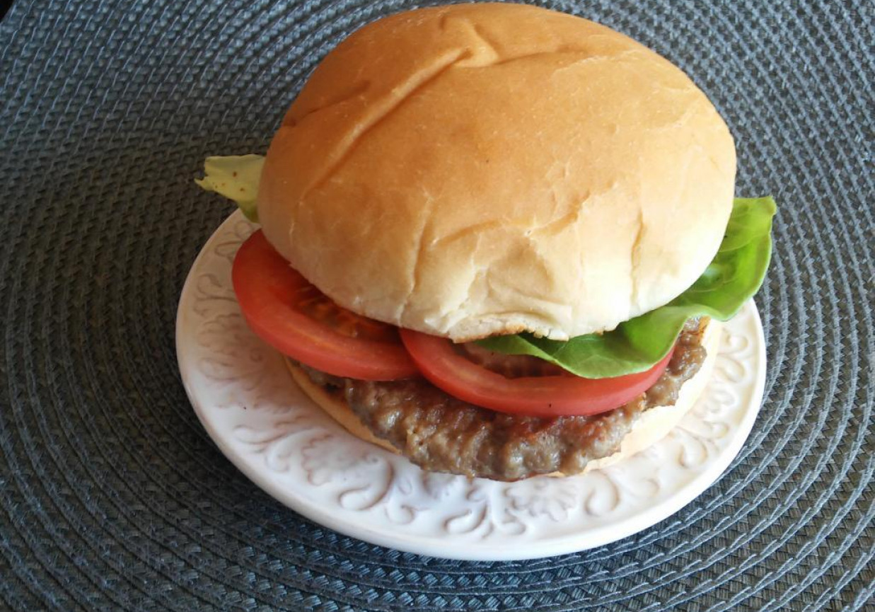 hamburger wołowy foto