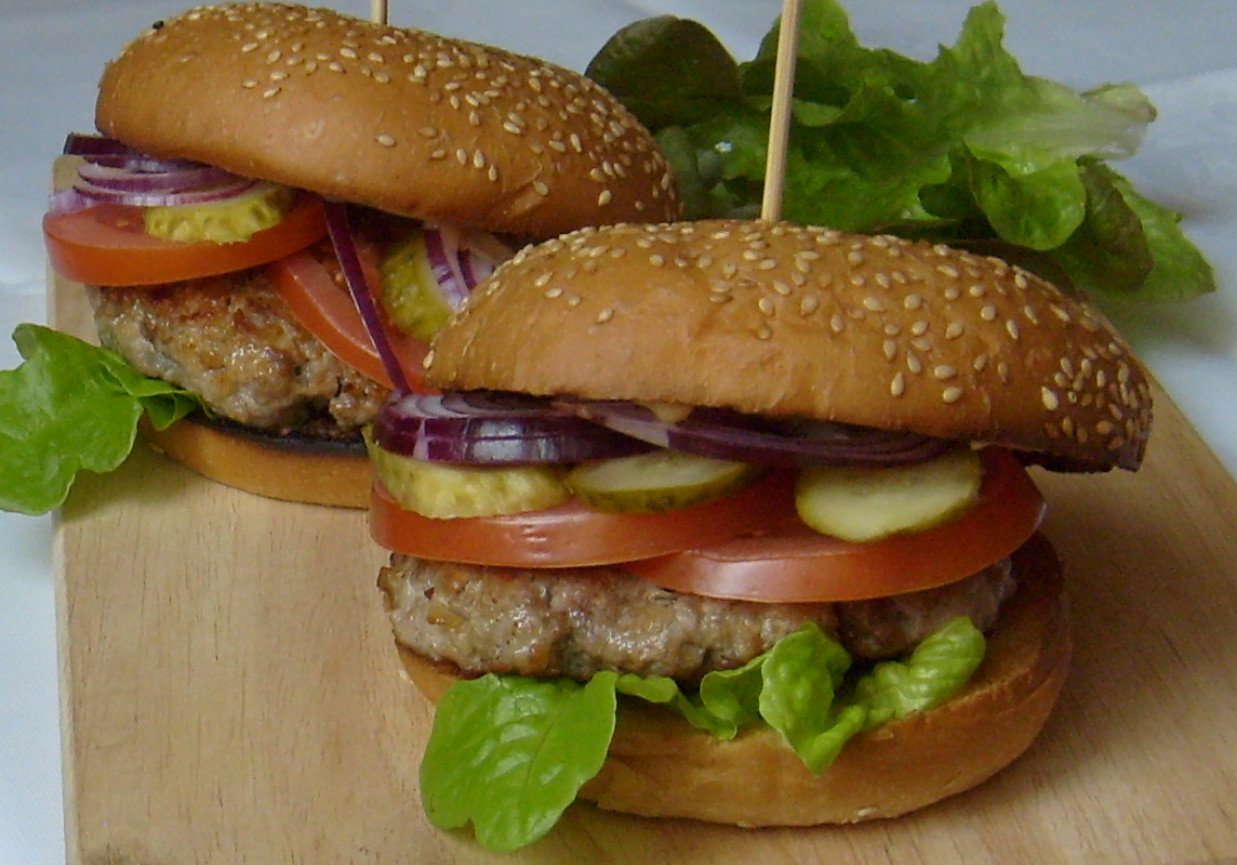 Hamburgery z łopatki wieprzowej foto