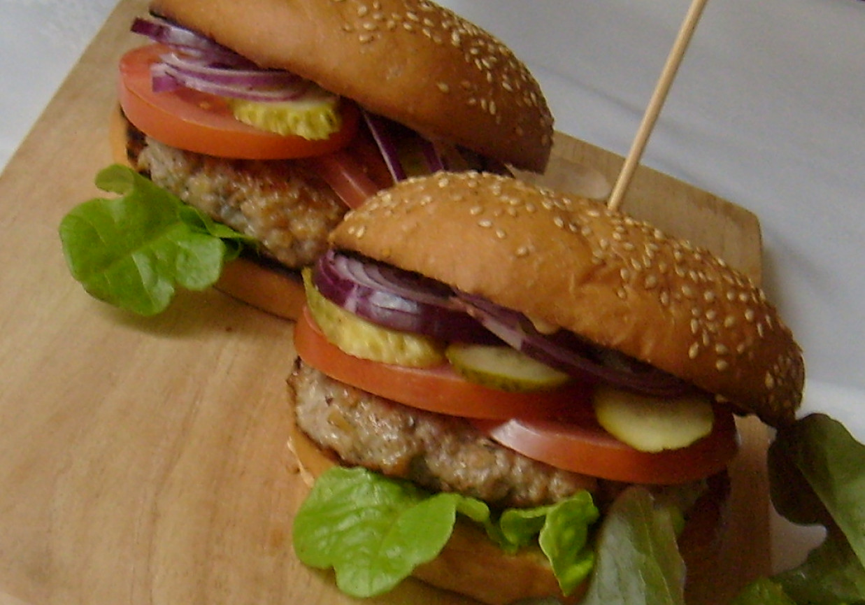 Hamburgery z łopatki wieprzowej foto