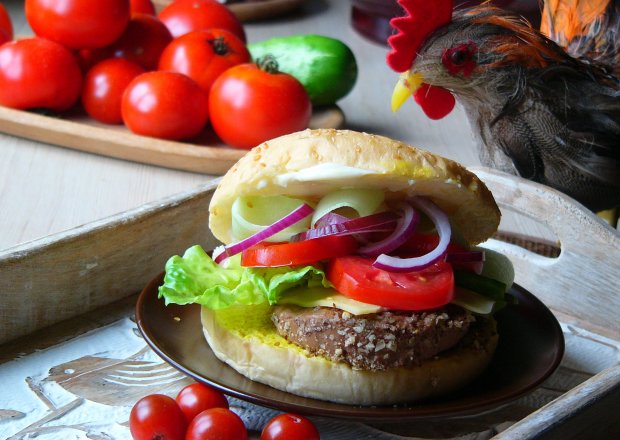Fotografia przedstawiająca Hamburgery z pasztetem