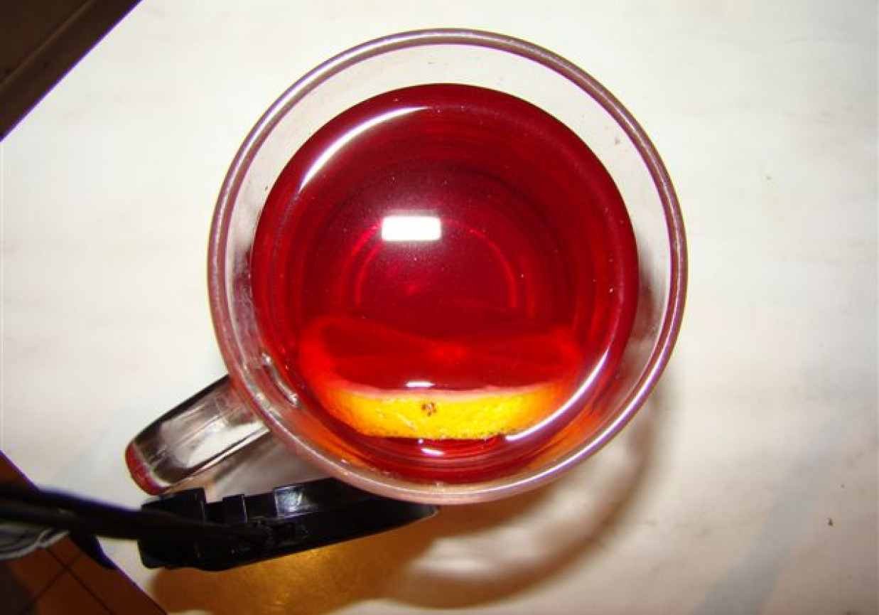herbata malinowa foto