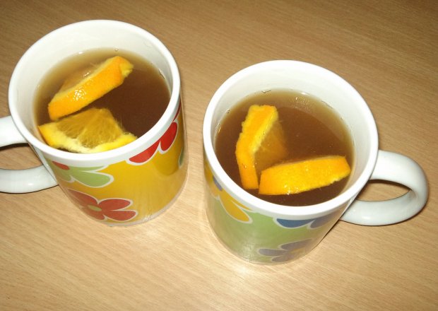 Fotografia przedstawiająca Herbata pomarańczowa z miodem