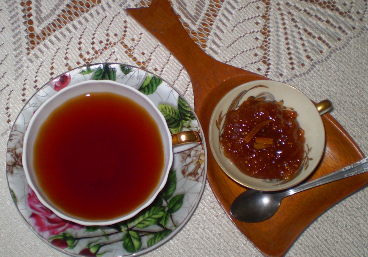 Herbata z imbirem i smaczkiem pomarańczy : foto
