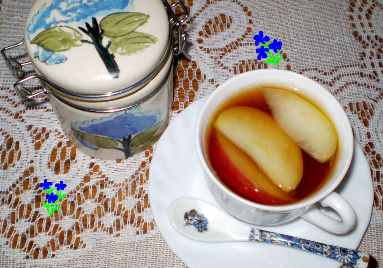 Herbata z lawendą i jabłkiem : foto