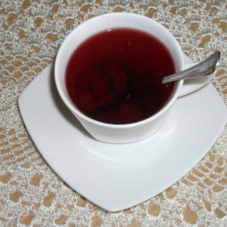 Krok 3 - Herbata z malin foto