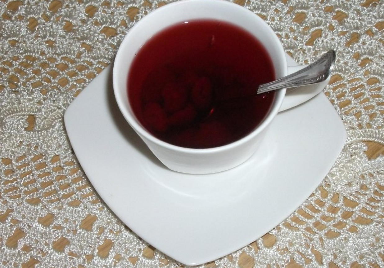 Herbata z malin foto