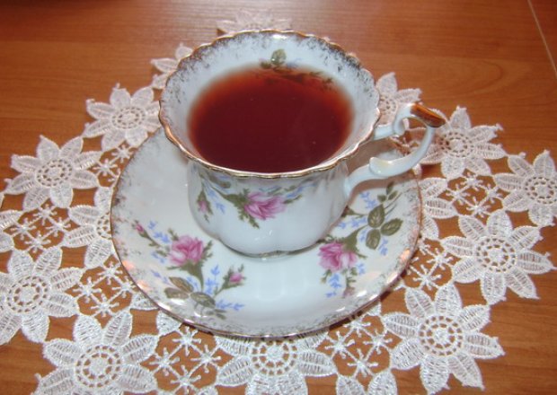 Fotografia przedstawiająca Herbata z malinami.