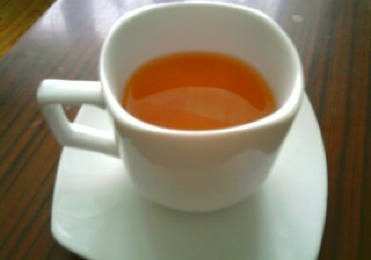 Herbata z miodem i cytryna foto