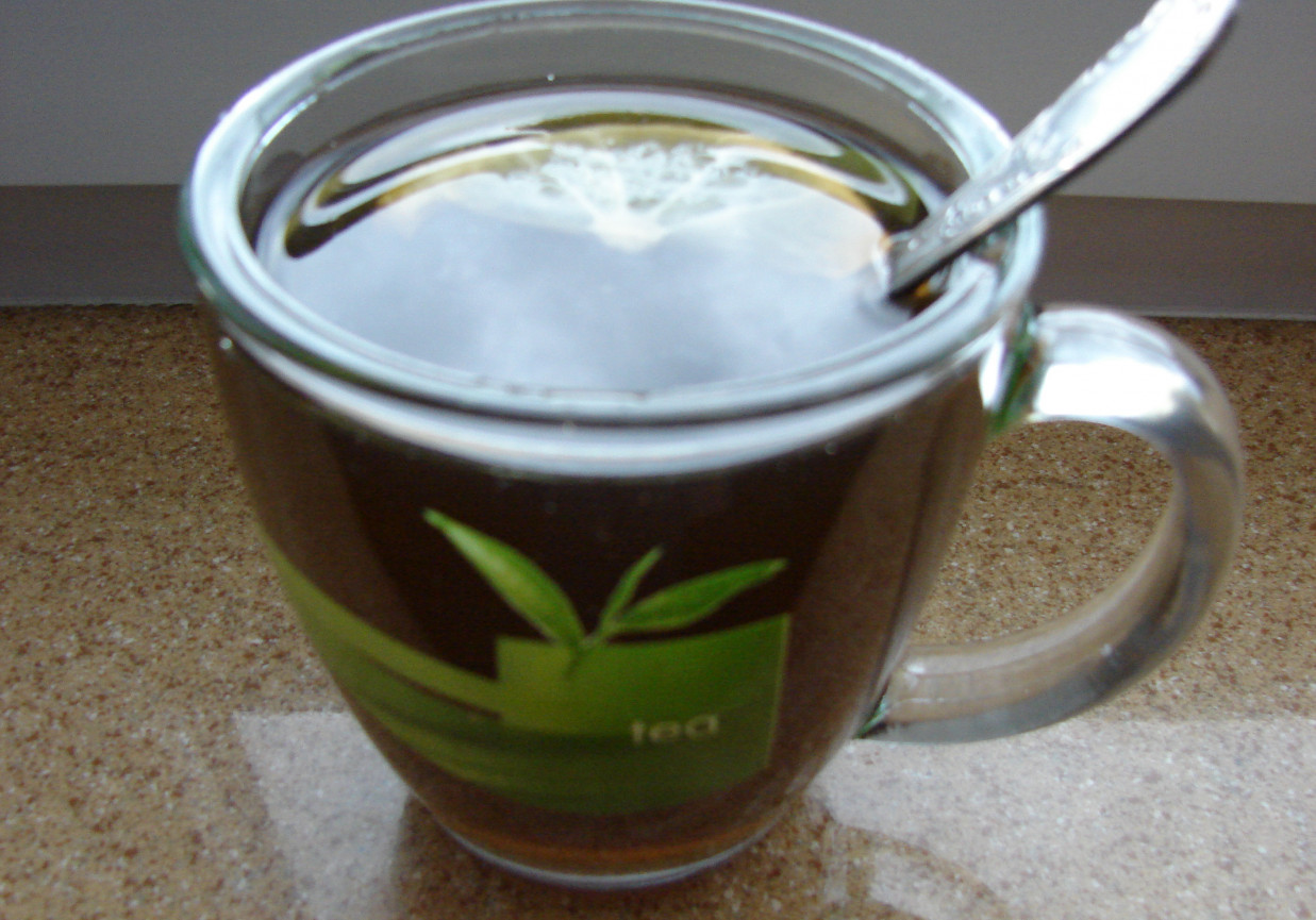 herbata z miodem i cytrynką foto