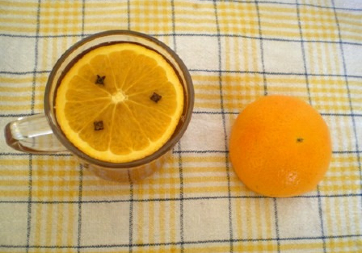 Herbata z pomarańczą foto