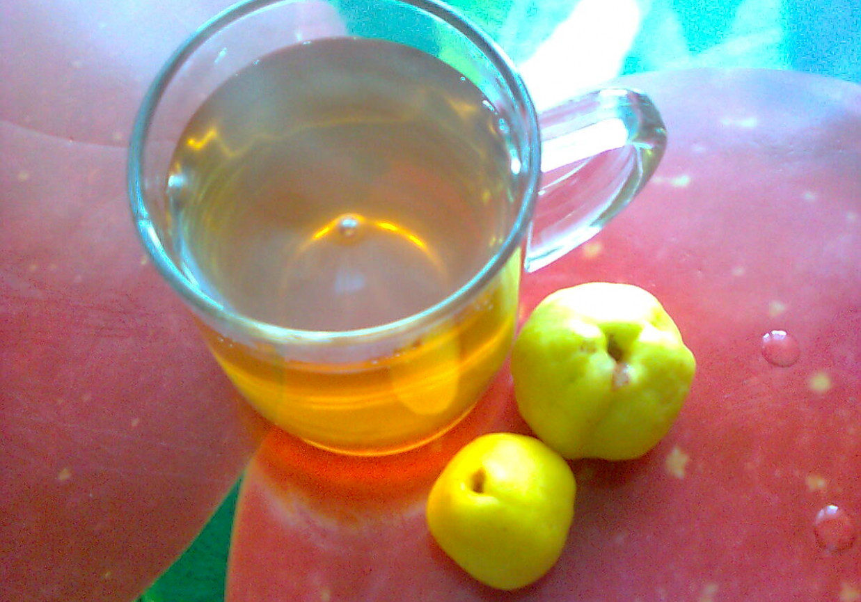 Herbata z sokiem z pigwy foto