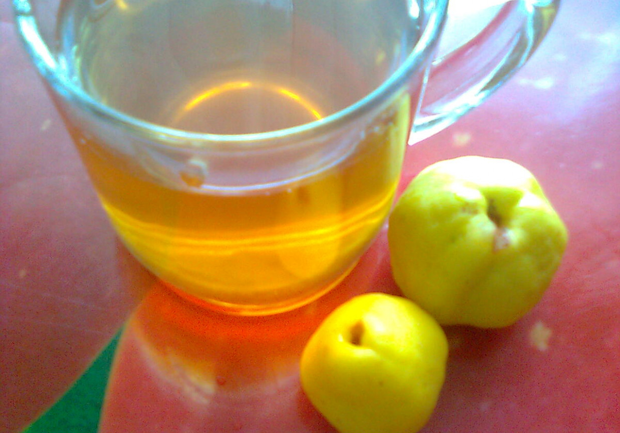 Herbata z sokiem z pigwy foto