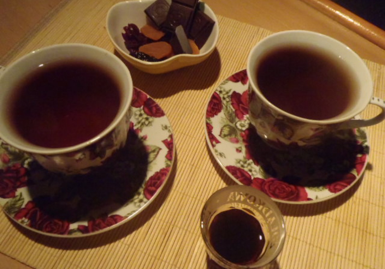 Herbatka na jesienne wieczorki foto