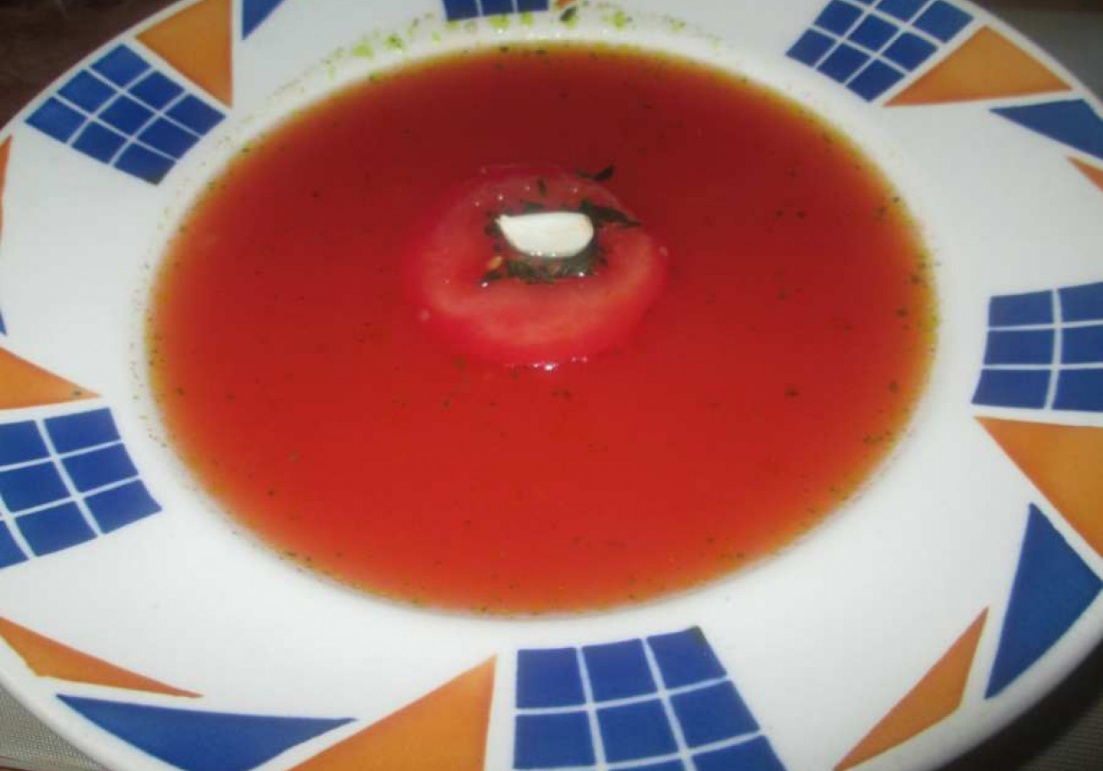 Hiszpańska zupa czosnkowa foto
