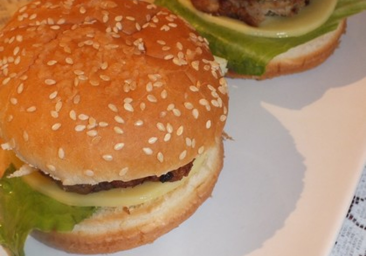 Homemade Hamburgers foto